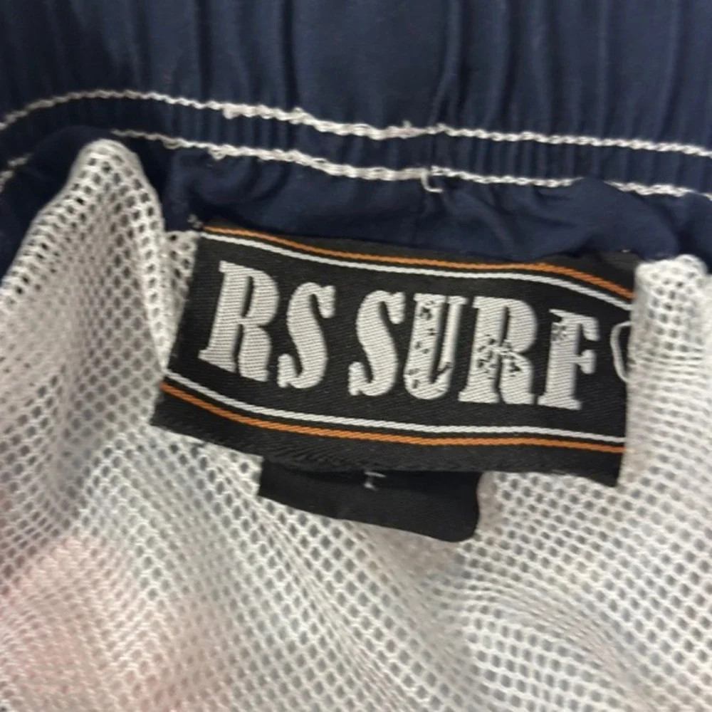 RS‎ Surf Mens Tropical Parrot Toucan Swim Trunks Blue Floral Board Shorts Large